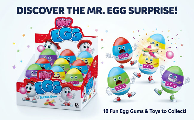 Mr Egg Bubble Gum